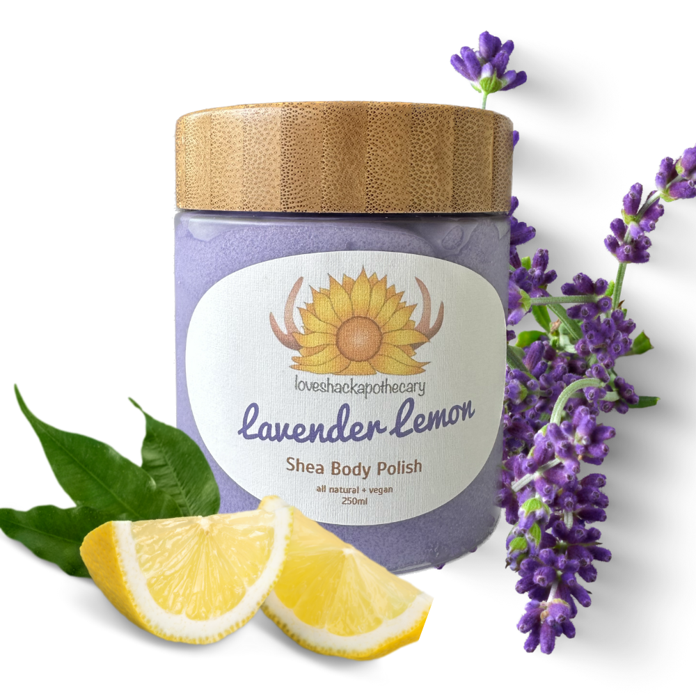 body polish - lavender lemon 250ml - Image 2
