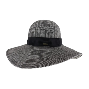 roll & go sun hat - black heather