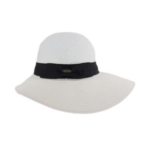 roll & go sun hat - white