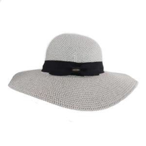 roll & go sun hat - grey heather